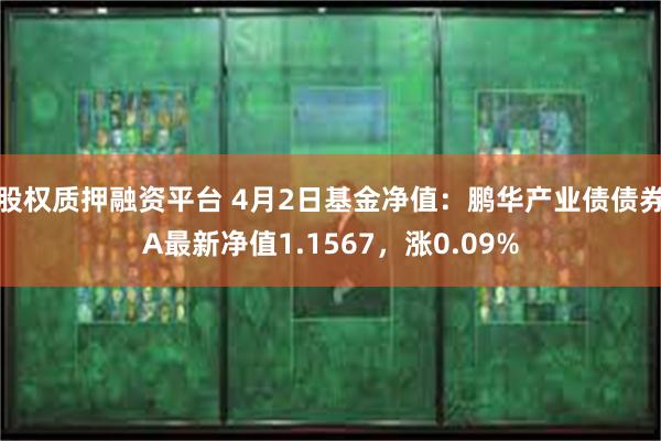 股权质押融资平台 4月2日基金净值:鹏华产业债债券A最新净值1.1567,涨0.09%
