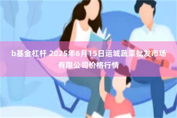 b基金杠杆 2025年6月15日运城蔬菜批发市场有限公司价格行情